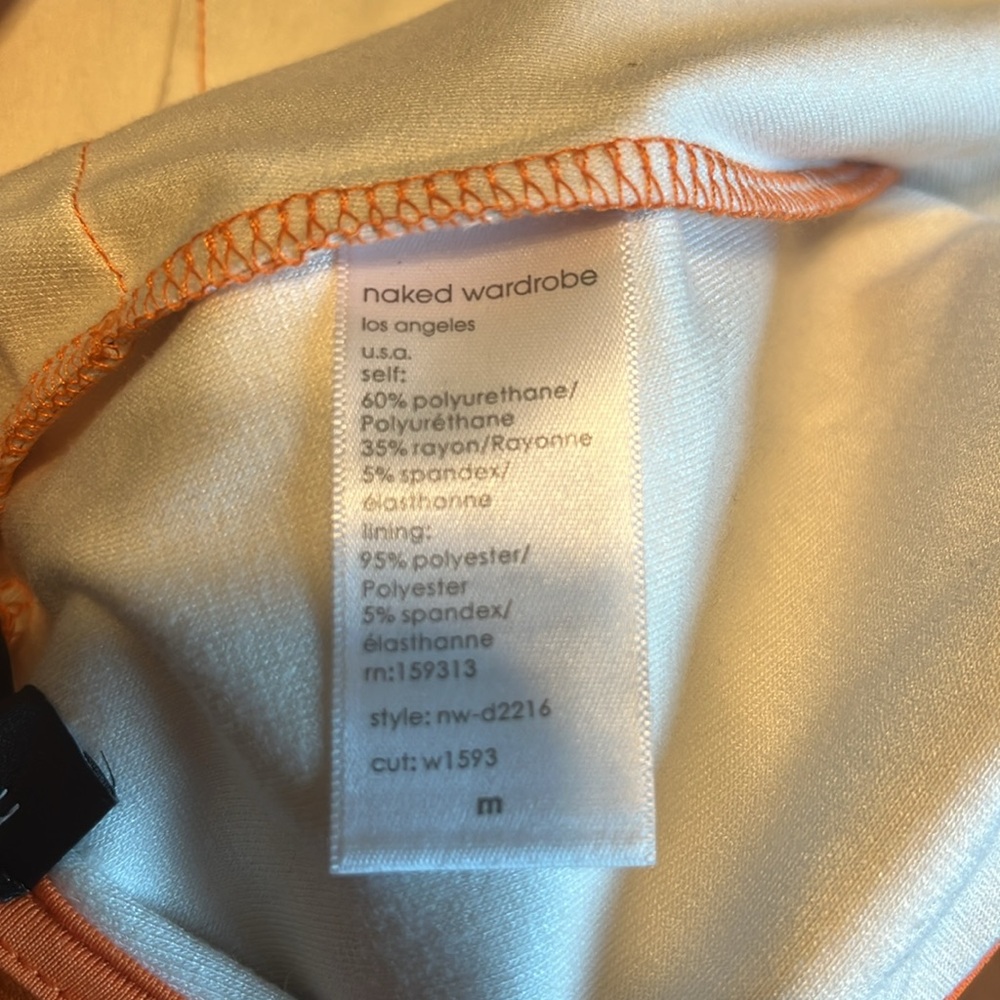NWT Naked Wardrobe orange mini dress - Picture 5 of 5